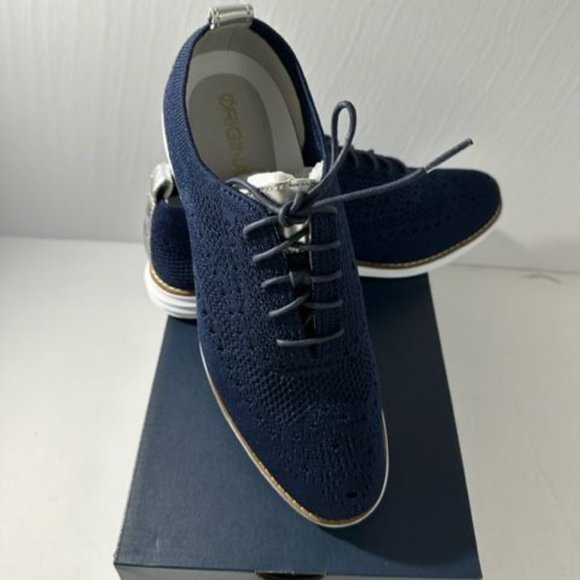 Cole Haan Women's GrandPro Contender Stitchilte Sneakers Size 8 Marine NWB - Picture 1 of 4